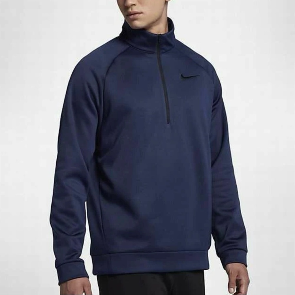 Nike DriFit 1/4 Zip Long SleeveTraining  Pullover Blue Men’s Small NWT